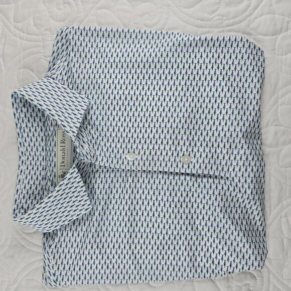 Donald Ross Other - Donald Ross Men's Swordfish Fish pattern golf Polo Shirt Size Small